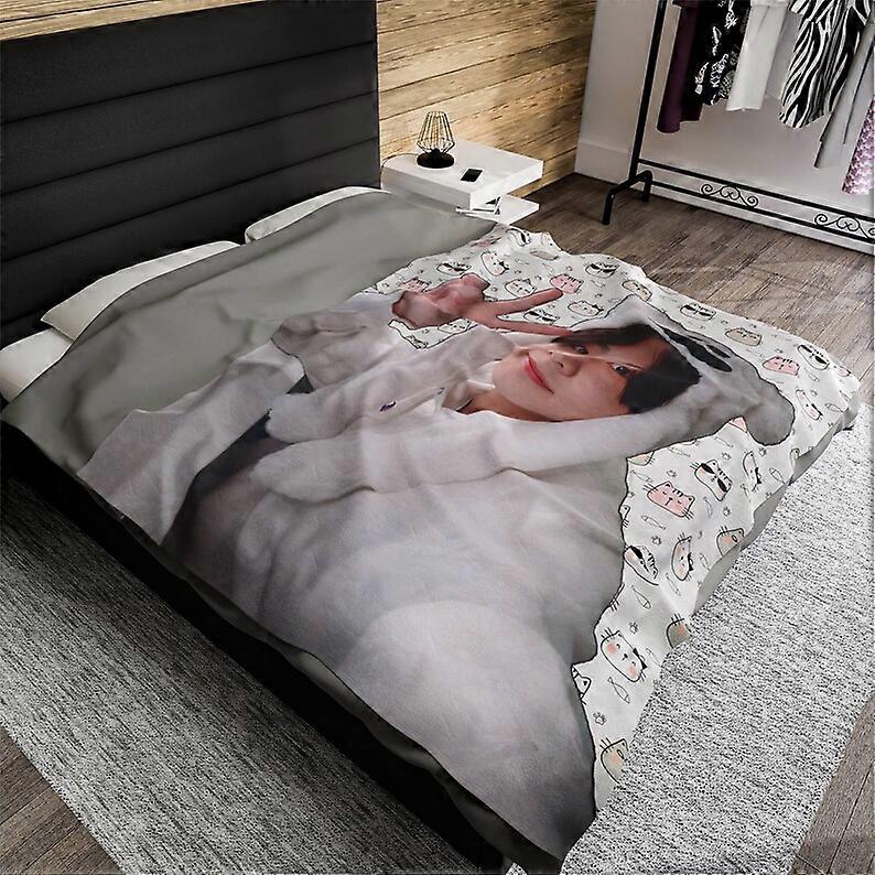 Enhypen Jungwon Cute Blanket, Enhypen Jungwon Cute Kpop Merch