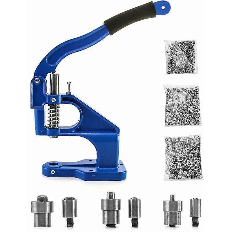 Pressa per occhielli, punzonatrice per occhielli Pressa per occhielli con 3 matrici e 1500 occhielli, per tessuti in pelle