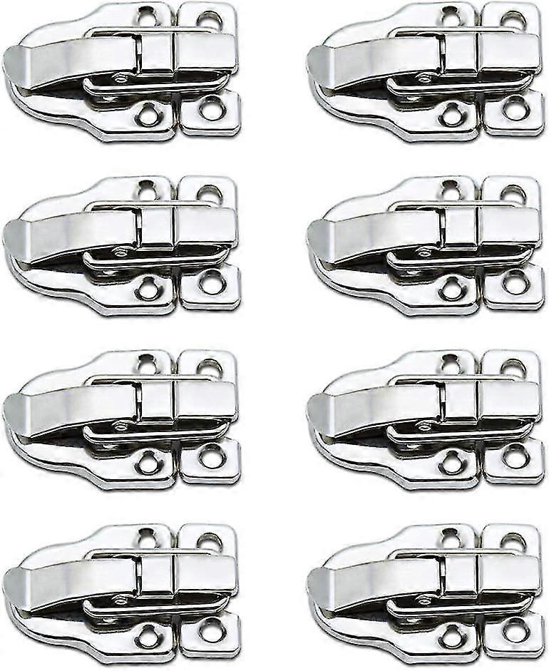 Silver - Set Of 8 Toggle Closures For Cases