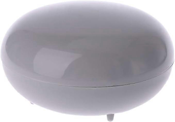 Handmade Soap Box Round Soap Box Pearl Soap Box - Gray