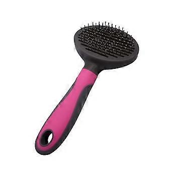 Giravic Self Cleaning Slicker Brush For Dogs And Cats, Pet Grooming Tool, Removes Undercoat, Shedding Mats And Tangled Hair, Dander, Dirt, Massages Pa