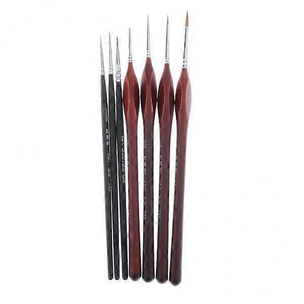 2xToy Model Hobby Artist Painting Brush Set Hand Tool Accessory E 7pcs