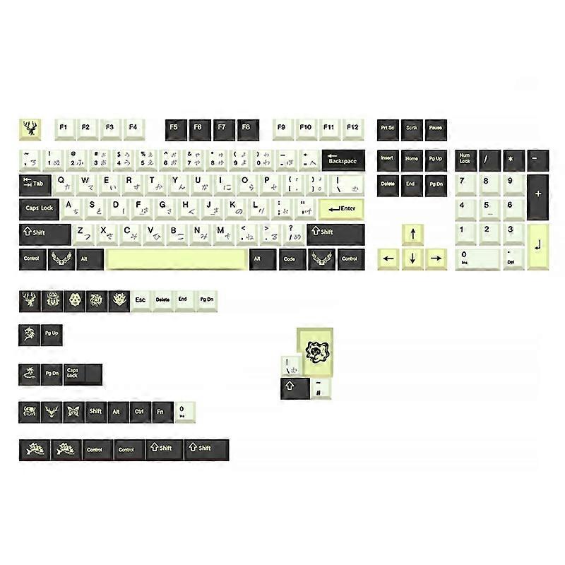 Animals Keycaps Cherry Profile 136 Keys Dye-Sub Keycaps RK61/64/gk61/68 Layout