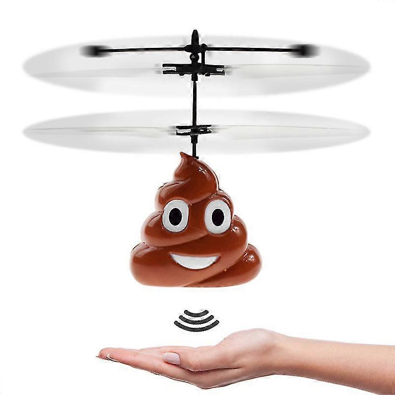 Flying Poop Infrared Induction Remote Control Induction Mini Airplane Toy