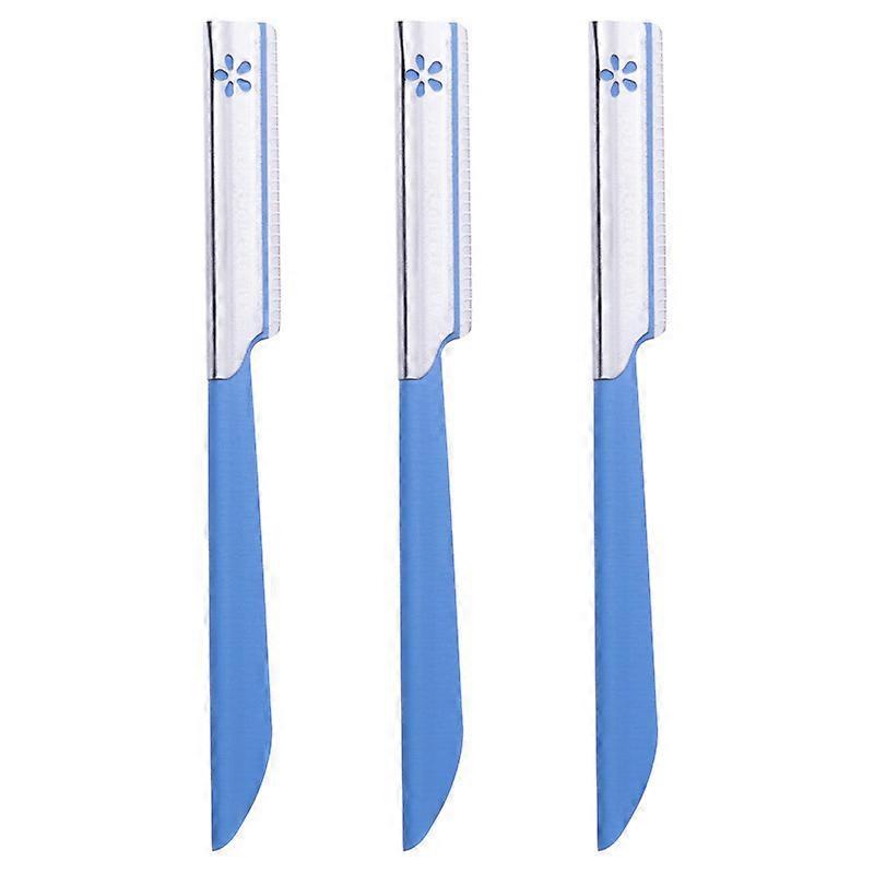 Eyebrow Shaper Razor Trimmer Shaver Hair Remover Set (Blue)