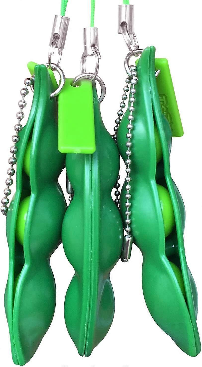 3 Pack Llaveros Forma Edamame