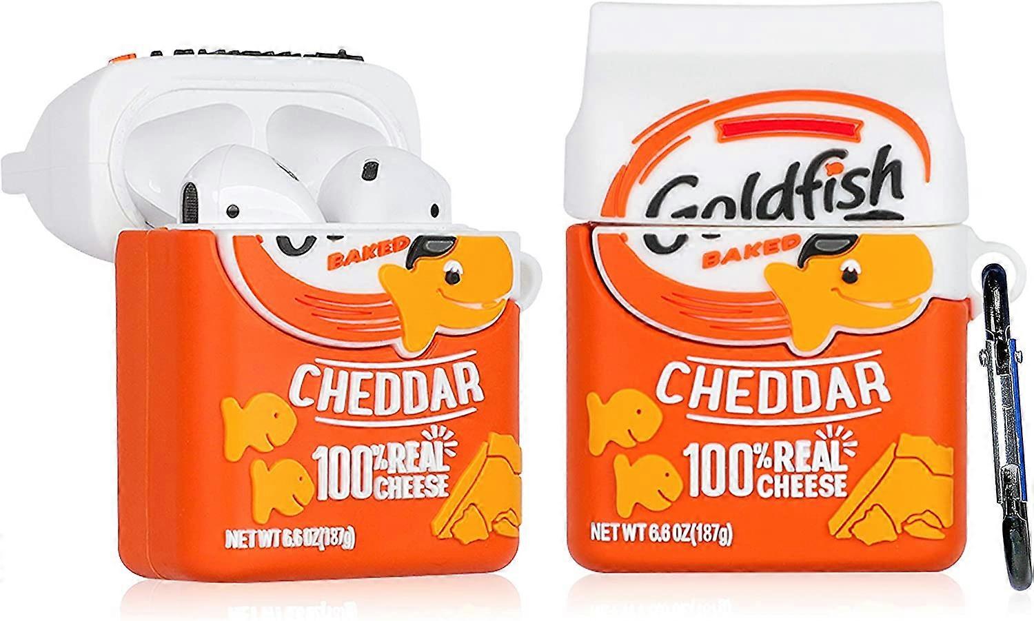 עבור מארז AirPod 2/1 כיסוי עיצוב מזון עבור AirPods כיסויי סיליקון תרמילי אוויר חמוד מצחיק קריקטורה 3D Kawaii כיף מעצב רך אופנה ייחודית מגניב יפה fo