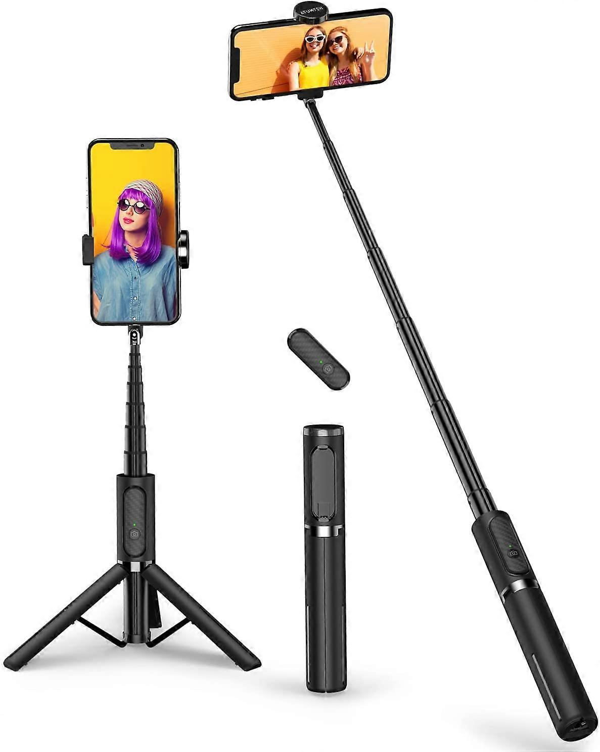 Selfie Perch, Selfie Stick Tripod Monopod Bluetooth Telescopic 3 in 1, Video Recording, Blogging, Live Streaming