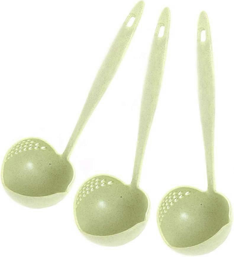 3 Pcs Kitchen Colander Green