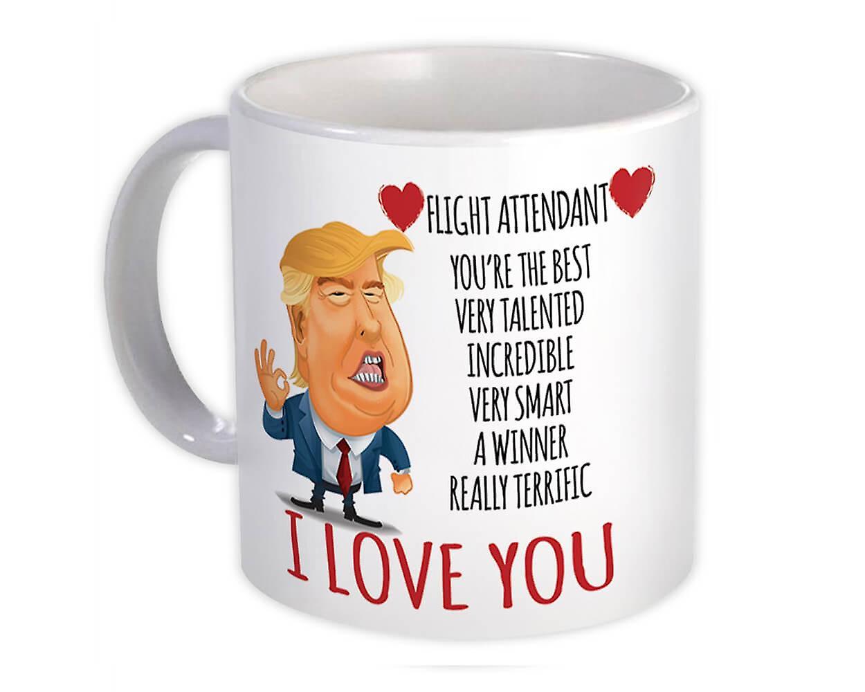 Hediye Kupa: UÇUŞ MEMURU Komik Trump Aşk