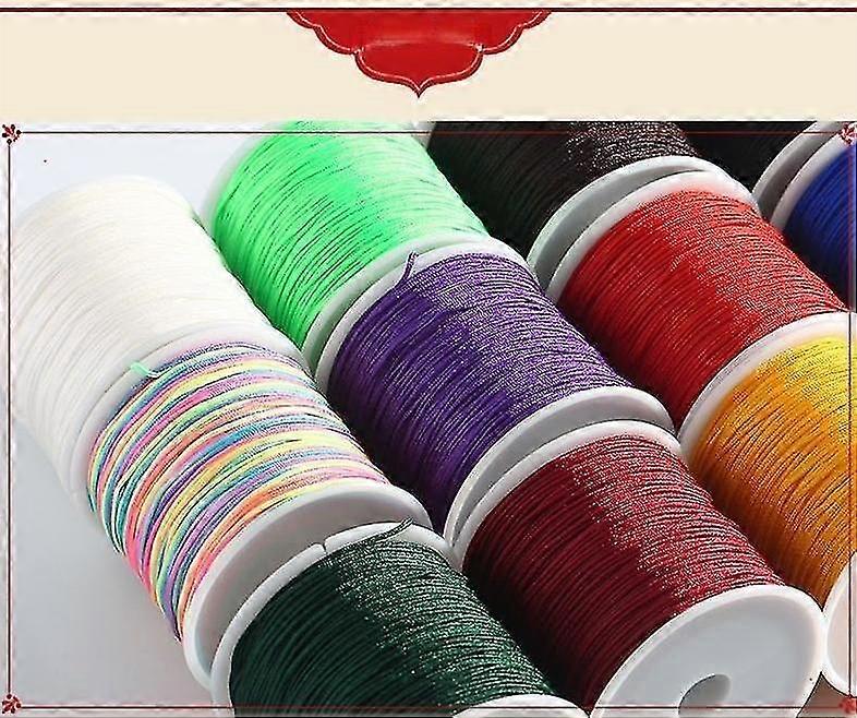 0.8mm Nylon Beading String 10 Colors 5 M Thread Bracelet String Chinese Knotting Thread Cord For Windows Bracelets