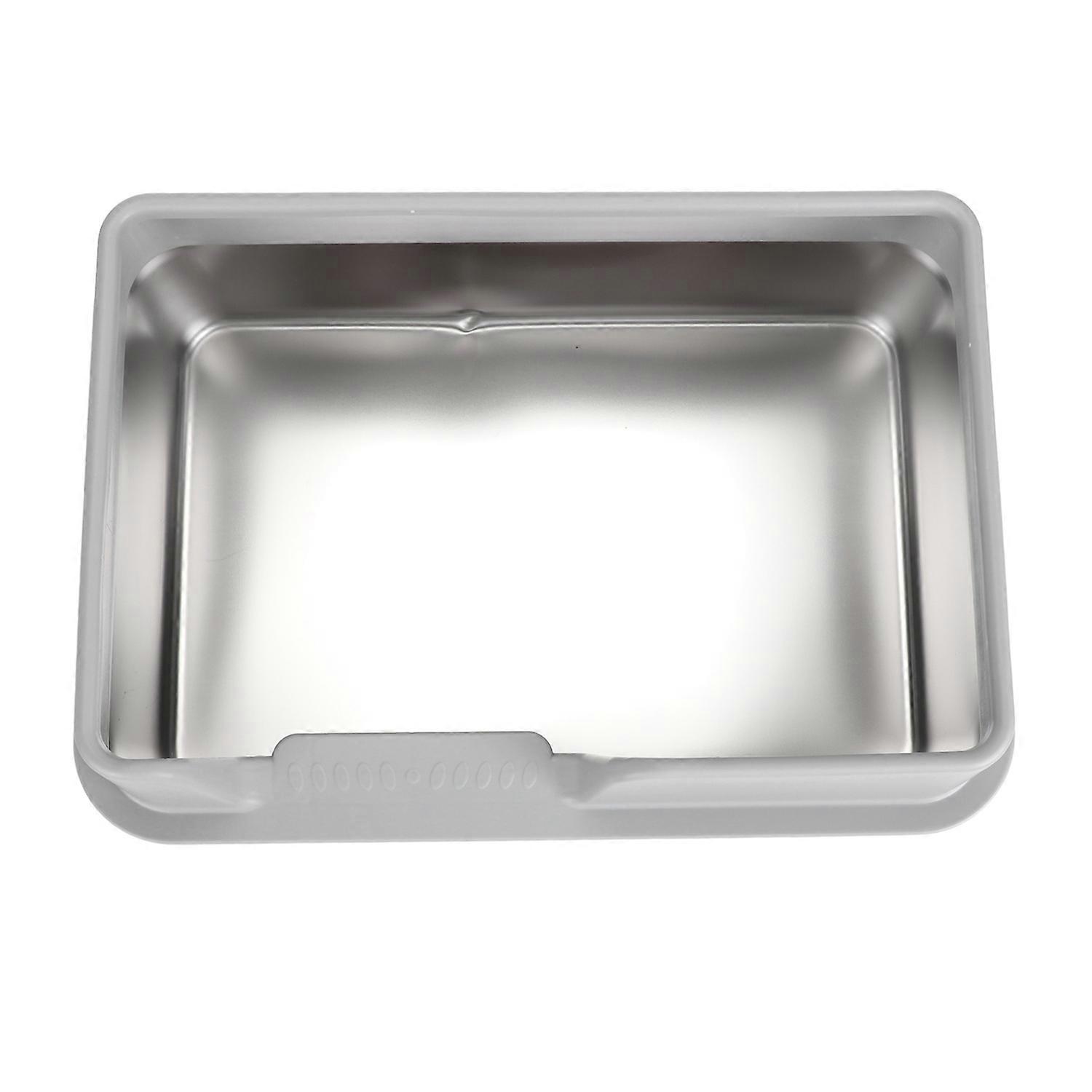 Stainless Steel Litter Box High Sides Anti Splashing Easy to Clean Enclosed Cat Litter Box for Small