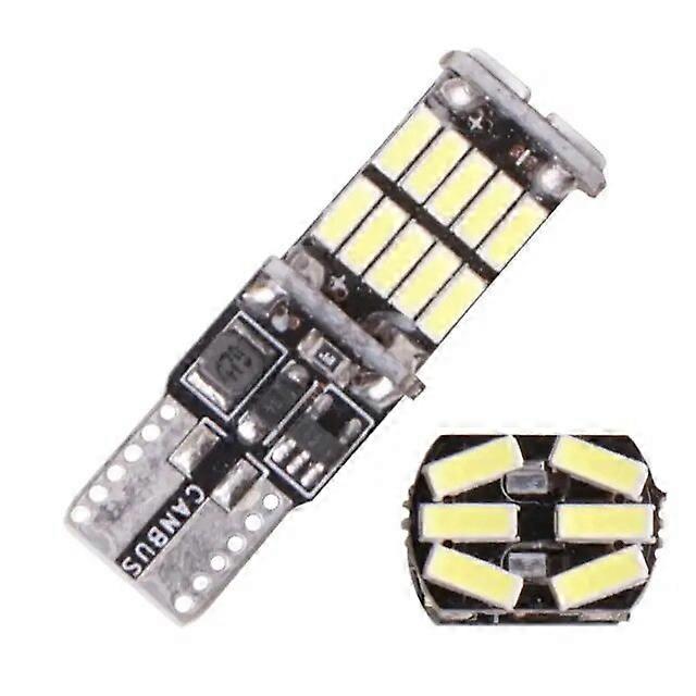 1~5PCS Signal Lamp 1200Lm T10 W5W LED Canbus Bulbs 4014 26SMD Instrument Lights White 12V 7000K LED Reversing Lights 12V lde