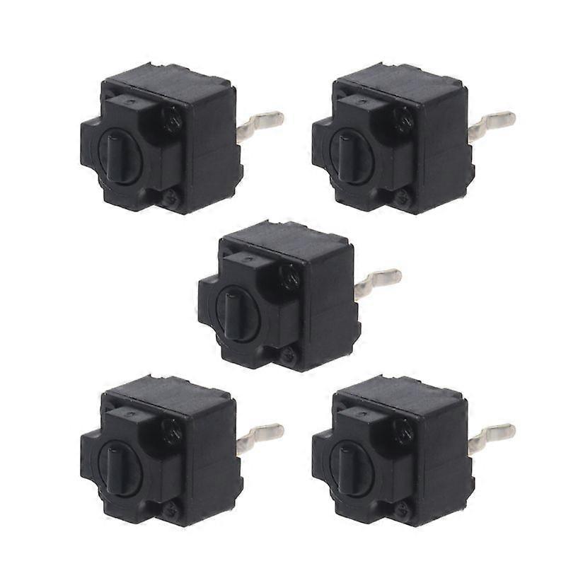 5Pcs Square Mouse Micro Switch EVQP0E07K Black Spots Mouse Button Fretting