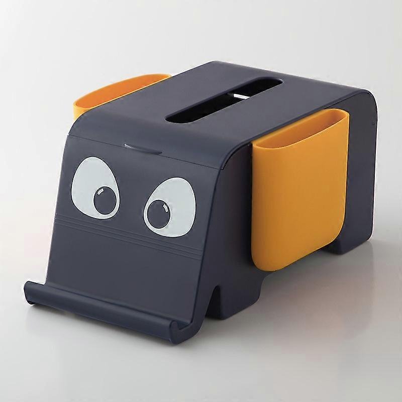 Blue Tissue box, household cartoon remote control storage box