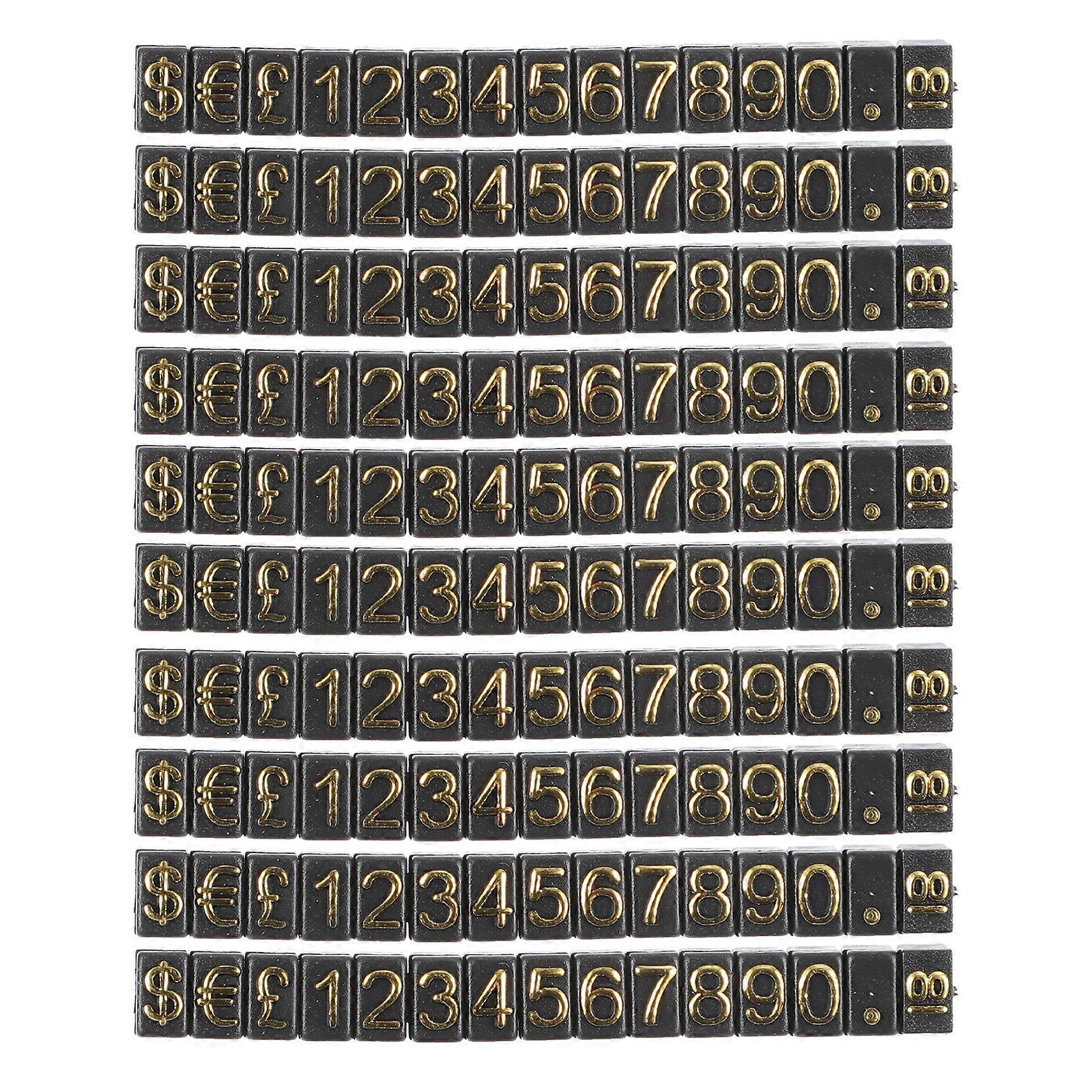 10pcs Price Label Display Sign Number Display Price Tags Shop Price Display Tags