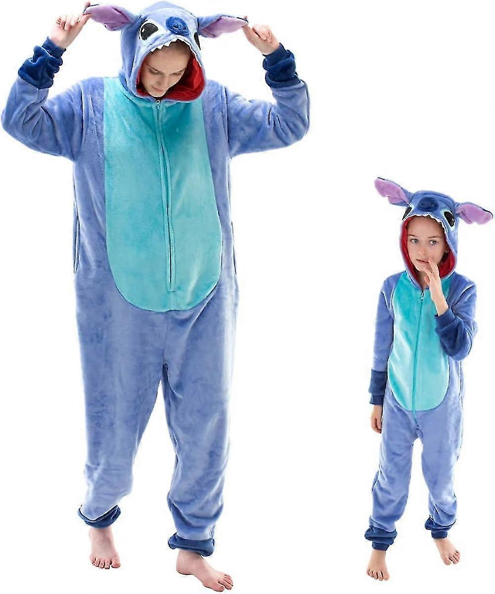 Snug Fit Unisex Adult Pajamas, Flannel Cosplay Animal One Piece Halloween Costume Sleepwear Homewear