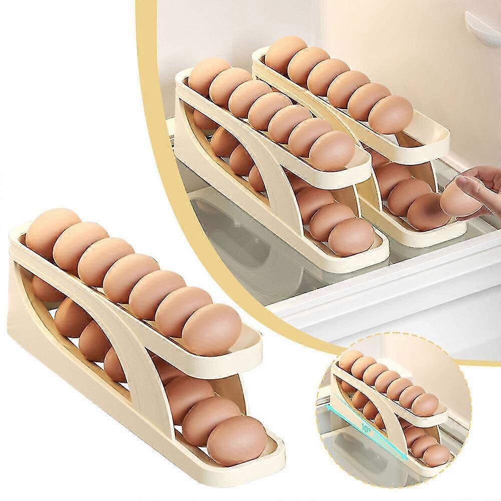 Automatic Scrolling Egg Rack Holder Storage Box