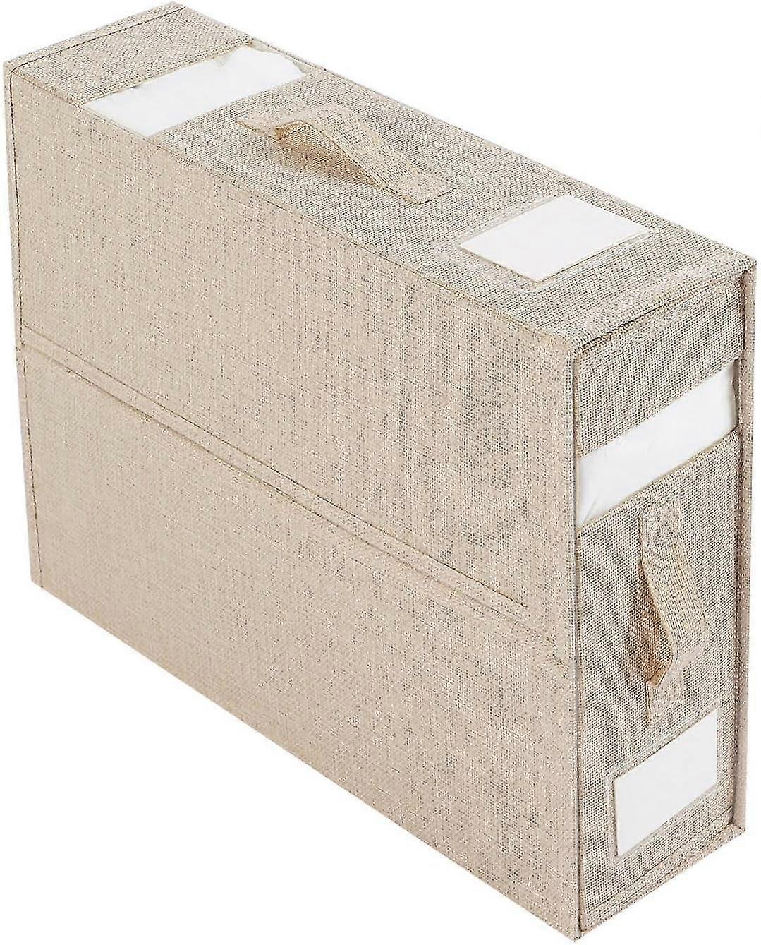 Bed Sheet Storage Organizer - Foldable Closet Storage with Handle