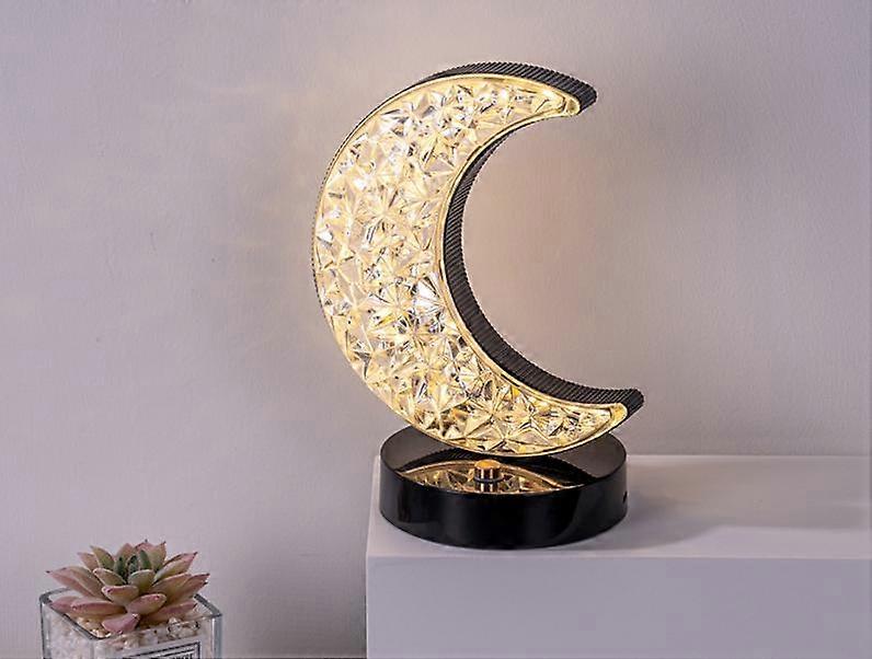 Romantic Moon Night Light with 3 Colors Modes Dimmable Touch Rechargeable Nightlight,LED Beside Lamp for Bedroom
