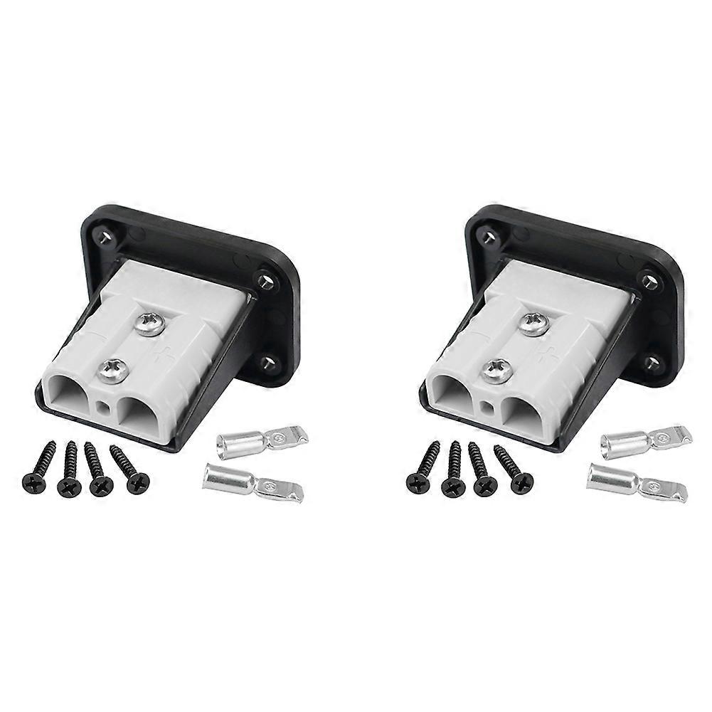 New Flush Mount for Anderson Plug 50A Connector Kit Mounting Bracket Panel Cover Accessories for Bo