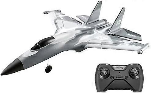 2-Channel RC Plane 2.4GHz Remote Control Fighter Airplane with Dual Engines & Ready to Fly EPP Flexible and Impact Resistant