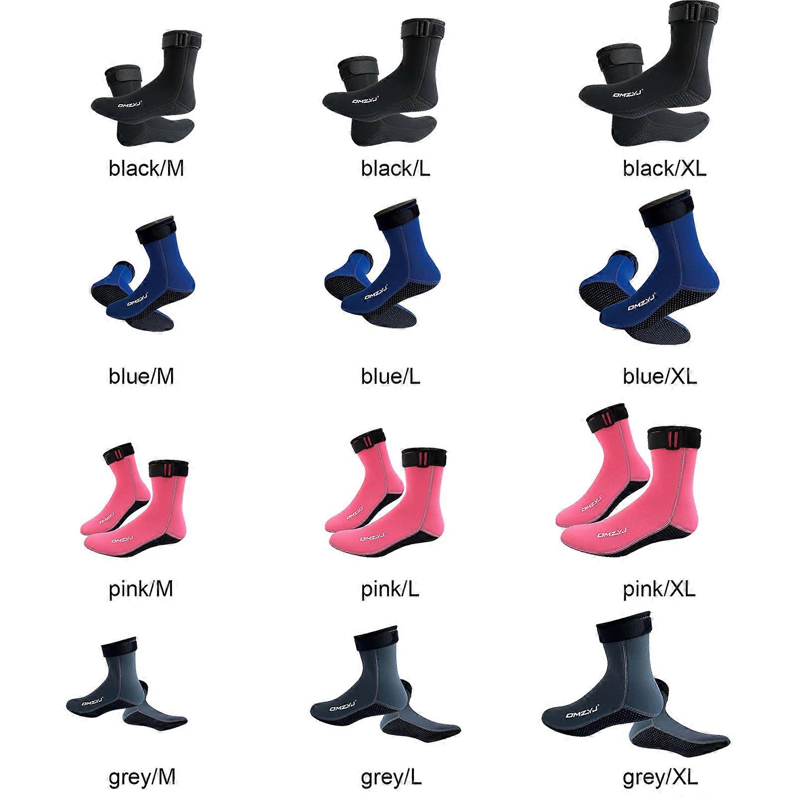 גרבי צלילה 3 מ"מ חליפת צלילה נגד החלקה חוף לשחות לגלוש קיאק מגפיים חמים גרביים חם