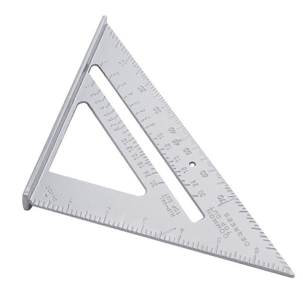 Aluminum Alloy Angle Ruler Square Triangle Ruler Angle Measurement Tool for Woodworking Carpenter Workshop 7''