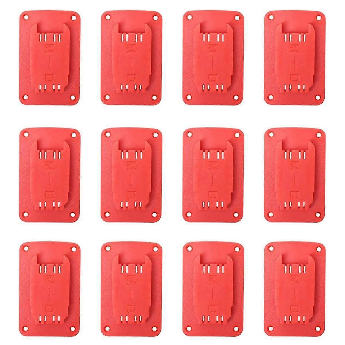 12Packs Tool Holder for & for 20v,Wall Mount Drill Holder with 48 Screws