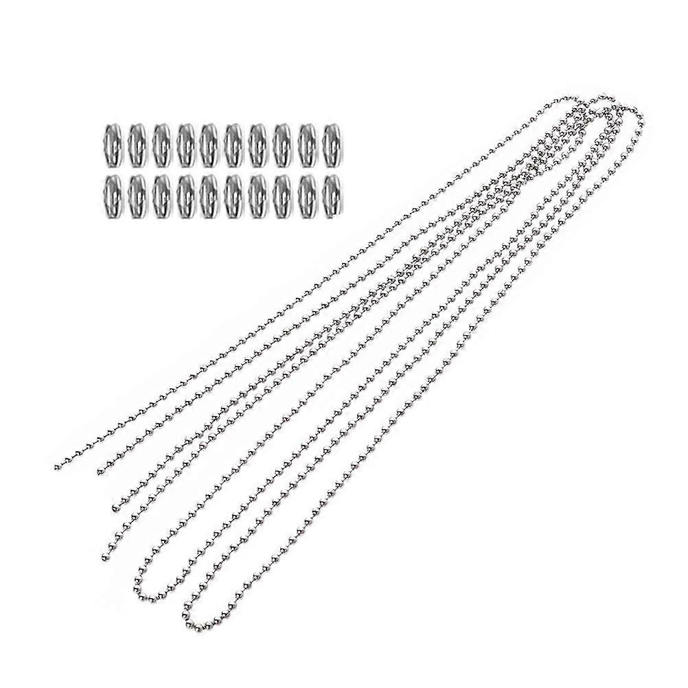 1 Set Ceiling Pull Chain with Connector Beaded Pull Chain Extension with Matching Connector Fan Bed Light Switch Pull Chain Extender Lamp Accessories 