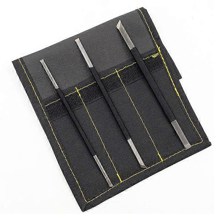 3PCS Stone Carving Tool Black Line High Carbon Steel Engraving Tool Set