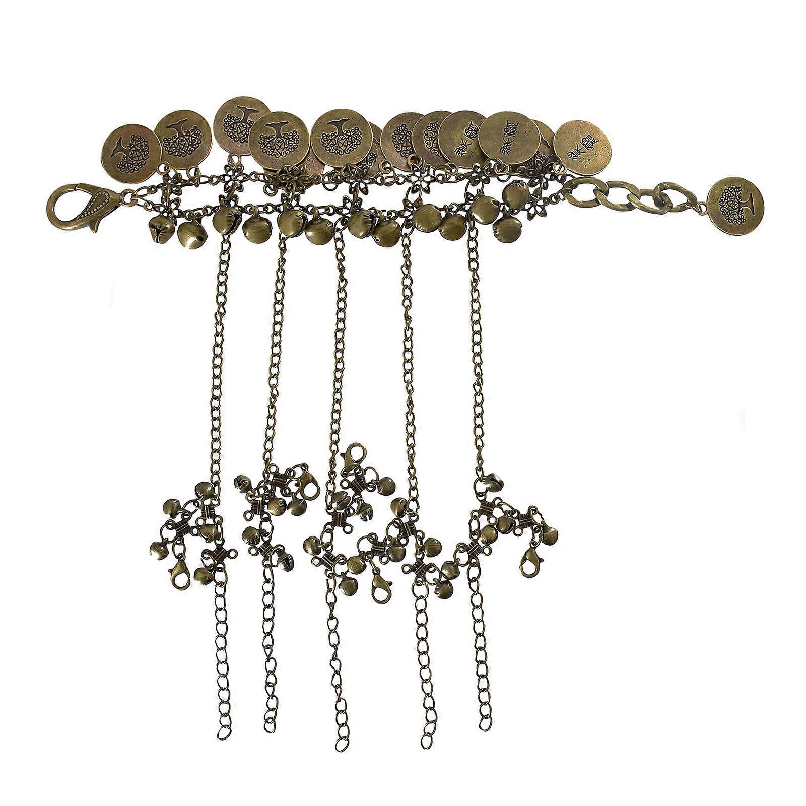 Bell Tree Layered Coin with Finger Ring Adjustable Gypsy Beach Jewelry Kit