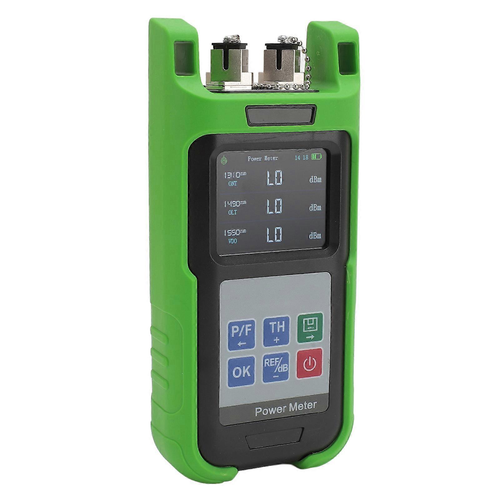 PON Power Meter for APC SC Interface High Accuracy Handheld Optical Fiber Tester 1310nm 1490nm 1550nm Detection