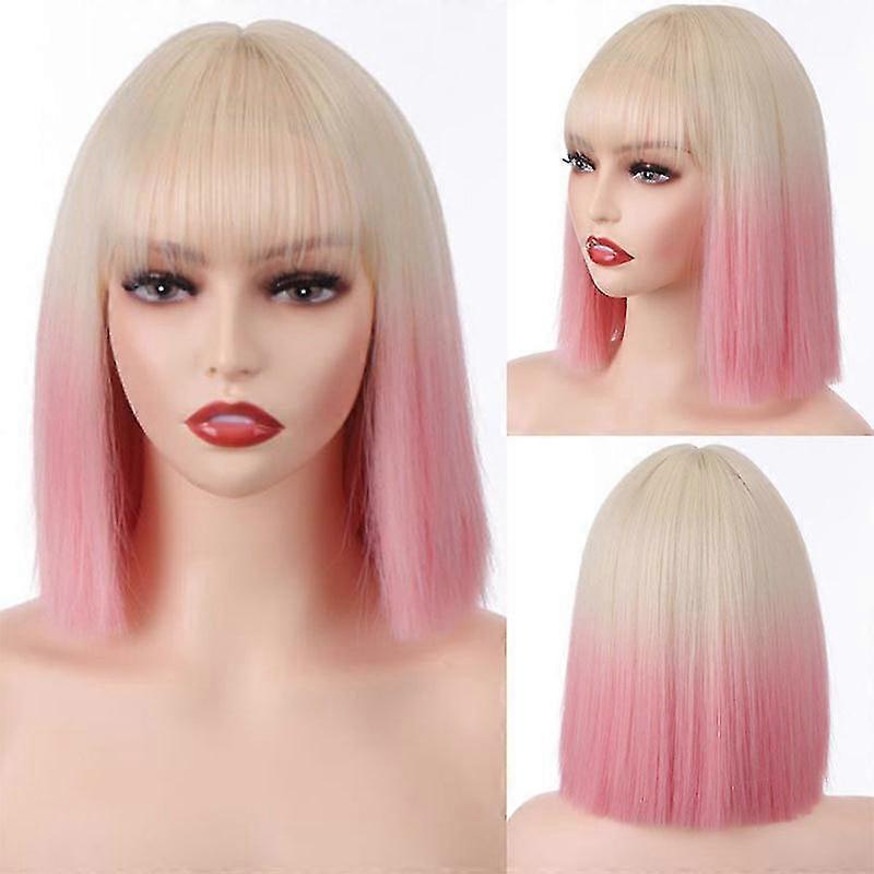 Synthetic Wigs Short Wig With Bangs For Women
