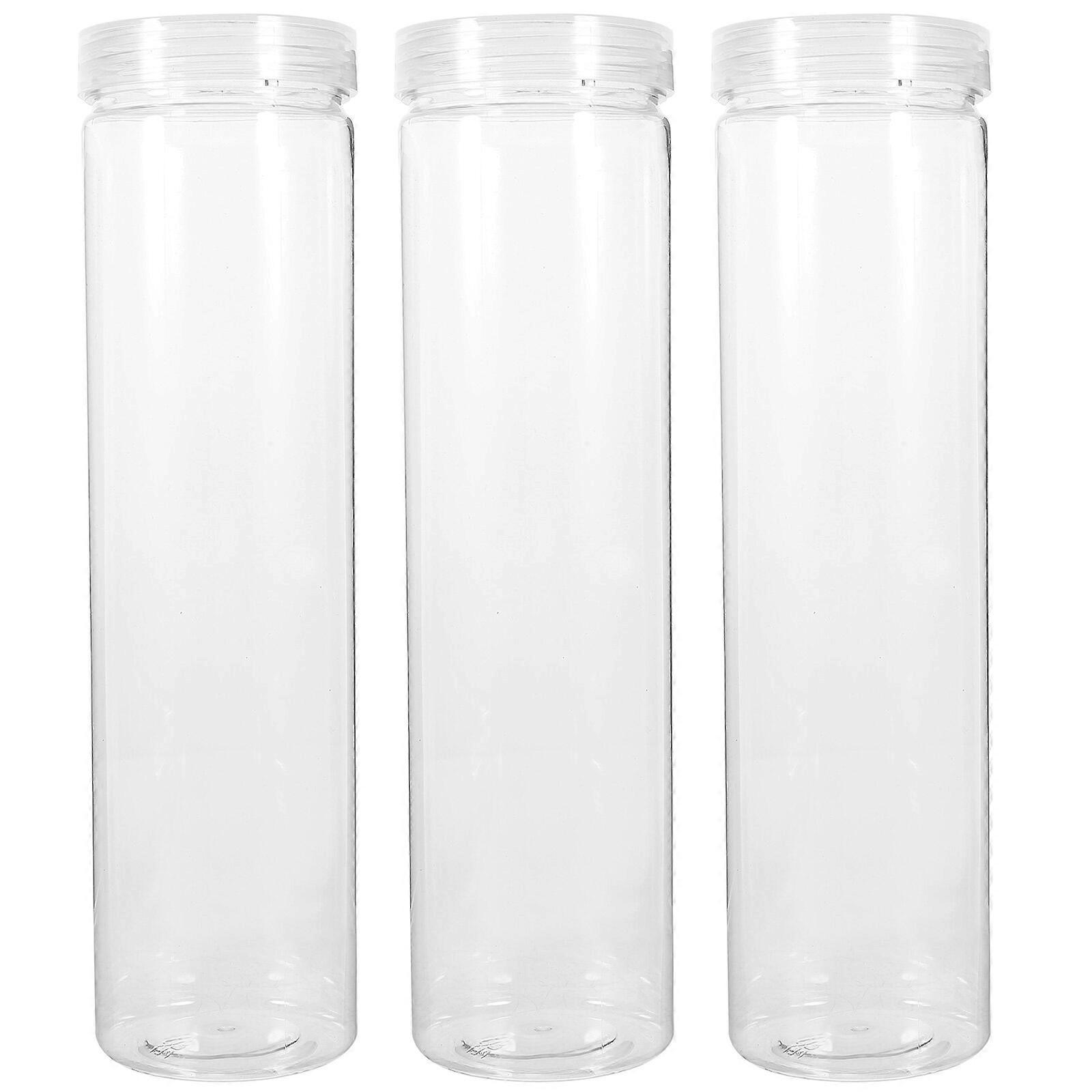 3Pcs Kitchen Storage Containers Cereals Nut Storage Jars Reusable Sugar Container with Lid