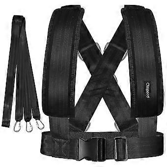 Clispeed Shoulder Harness Gym Pull Resistance Speed Weight Sports Workout Strap