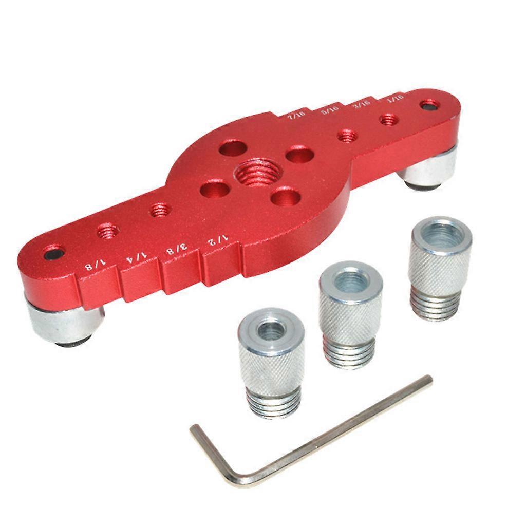 2-in-1 Center Punch Locator Jig Dowel Guide 6mm-10mm for Woodworking DIY Tools