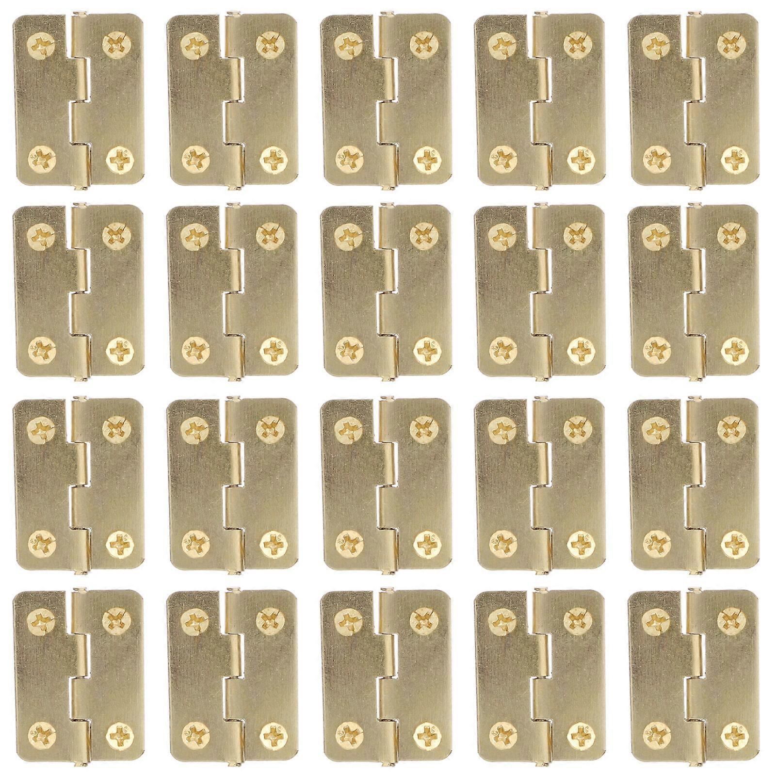 20pcs Small Hinge Bird House Hinge Iron Folding Hinge Replacement Accessory