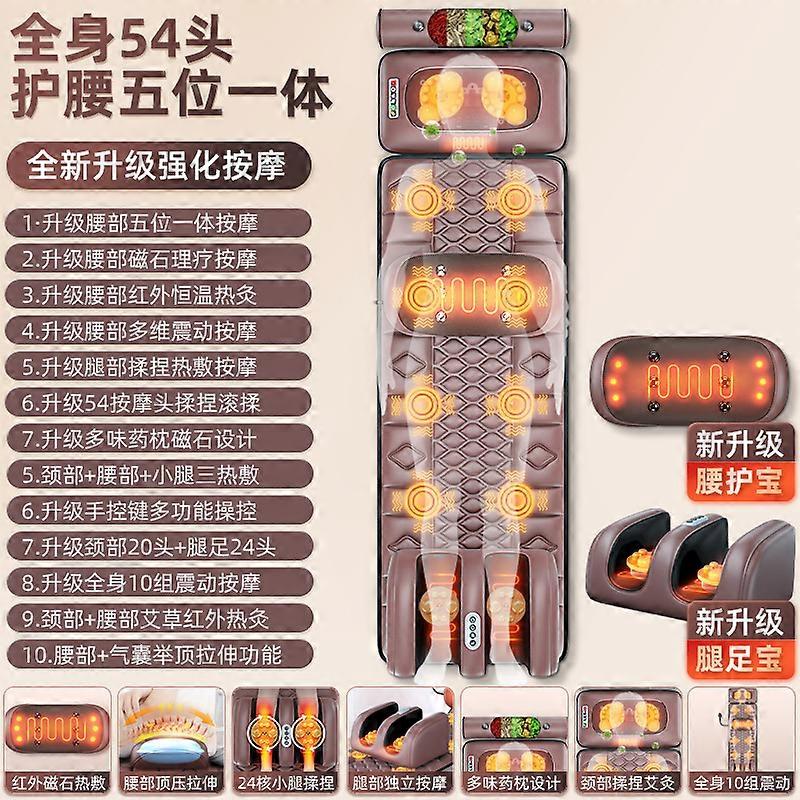 Moxibustione Magnetoterapia Vibrazione Massaggio Pad Collo Schiena Piede Tutto il corpo Sollievo dal dolore Rilassamento Materasso Massaggio Elettrico