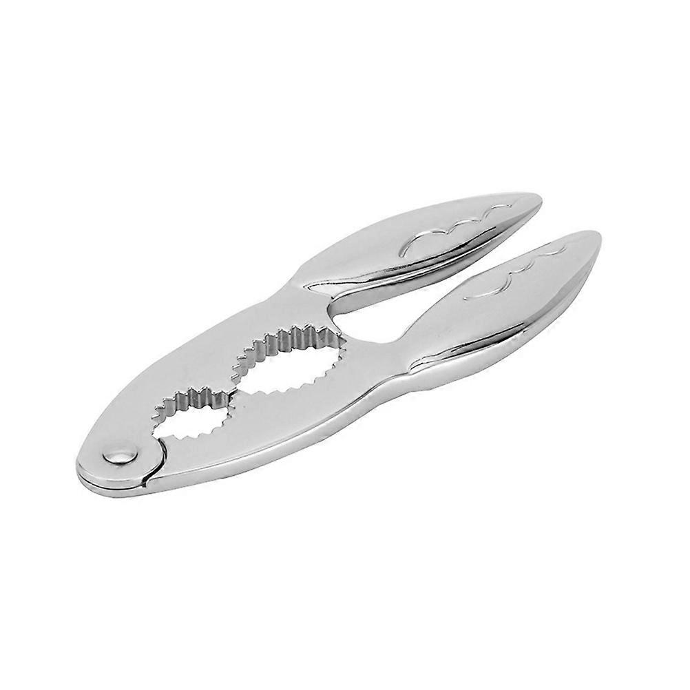 1PC Practical Eating Crab Tool Sturdy Crab Grip Kitchen Small Tool (Silver)