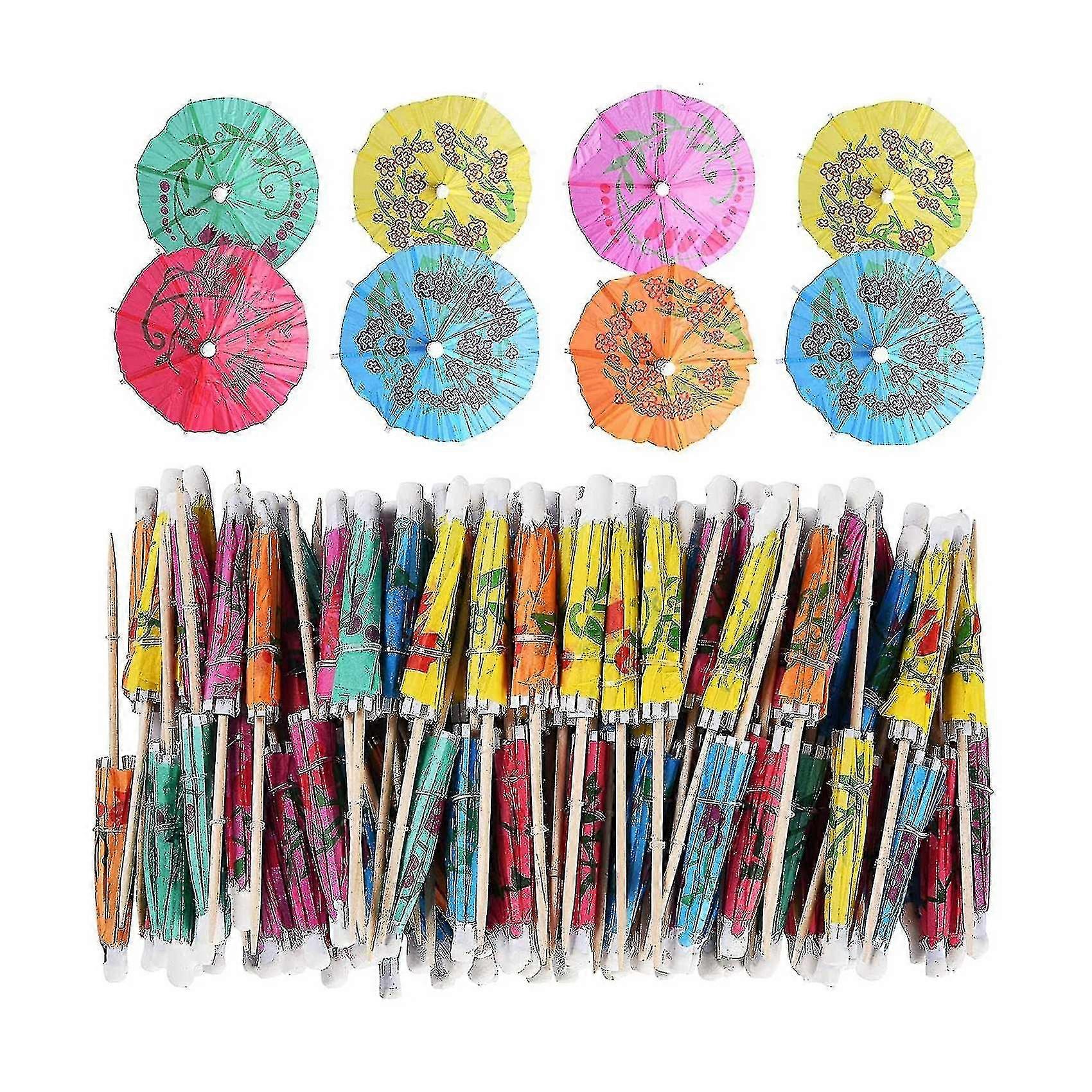144pcs カクテル ドリンク&フード用傘, 装飾用爪楊枝