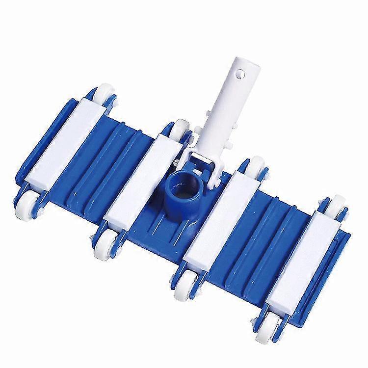 -14" Pool Vacuum Head - Heavy Duty Flexible Weighted Pool Cleaner With Wheels For Inground And Above Ground Vinyl, Fiberglass, Plaster A