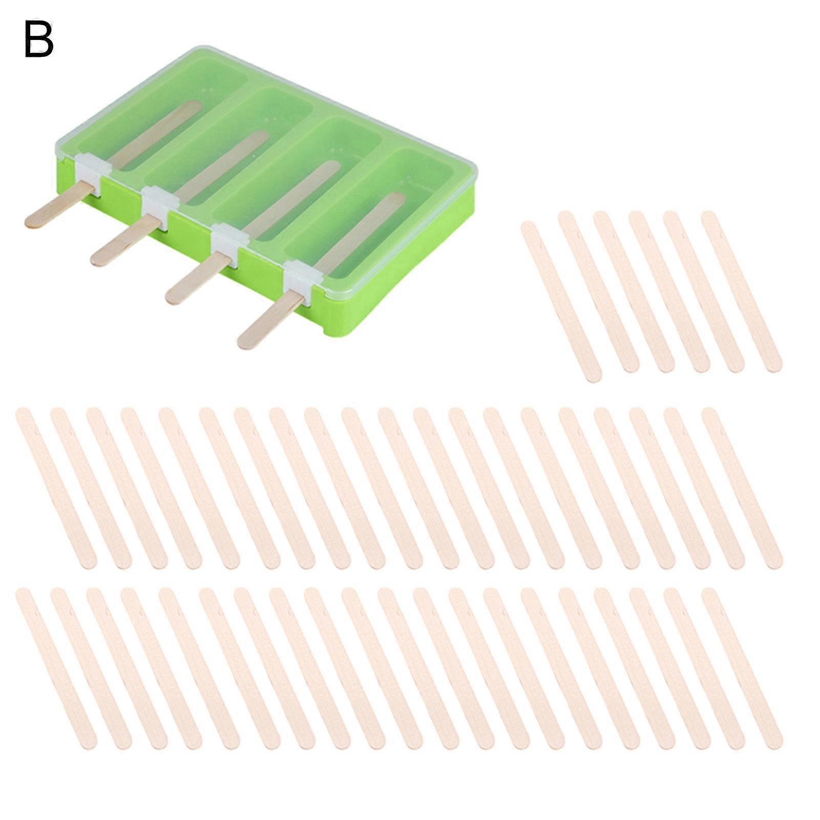 1 Set Ice Pop Mold Precisely Detail DIY Craft Plastic Easy Release Ice Cream Maker with Lid Household Supplies