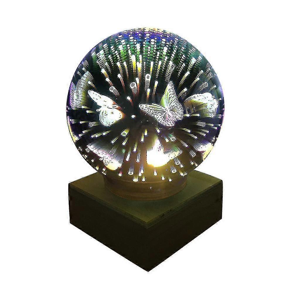 3d Led Night Light Usb Projector Magic Ball Light Fireworks Gift