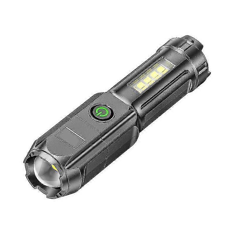 Powerful Led Flashlight 100000 Lumen Tactical Flashlights Rechargeable Usb 18650 Waterproof A02