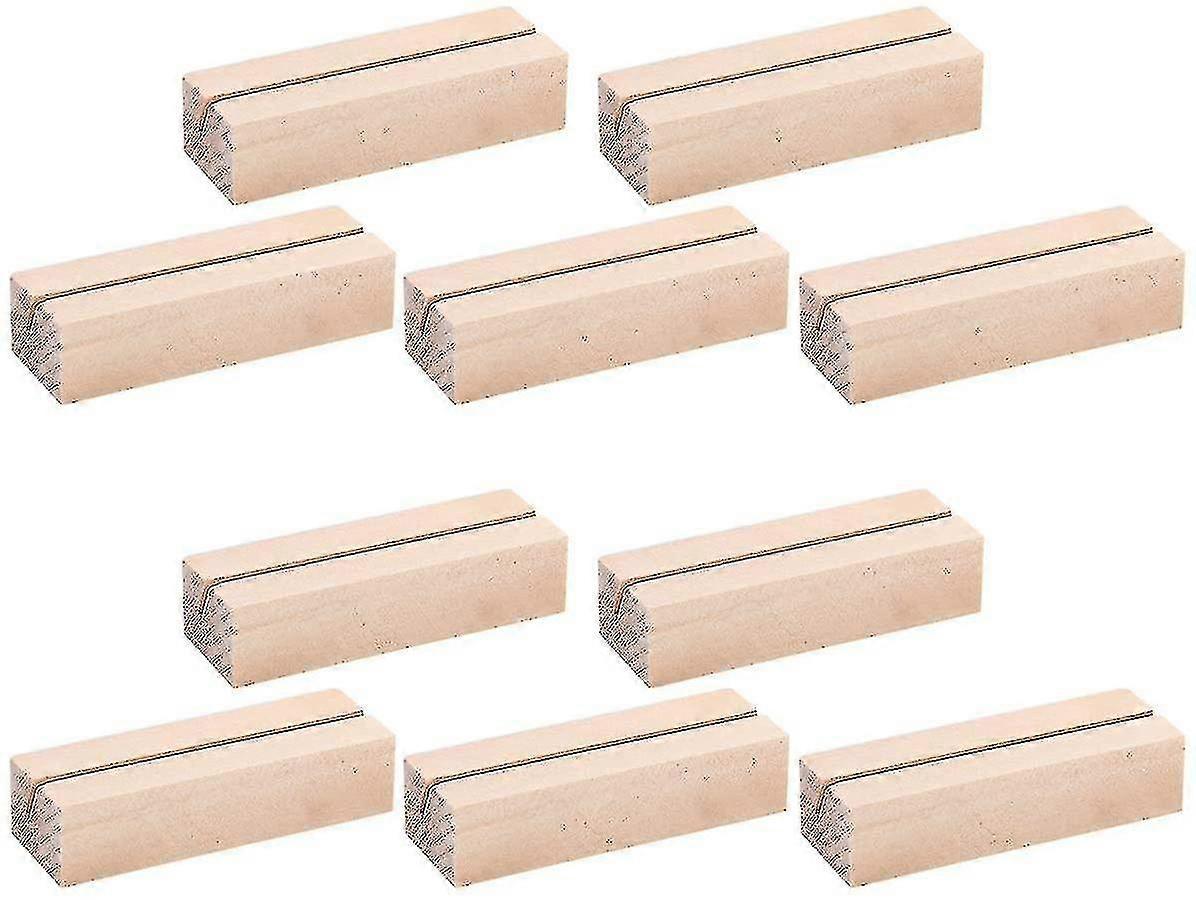 Pack Of 10 Wooden Card Holders Numbers, Table/poster Holders Wooden Card Holders For Name Tags