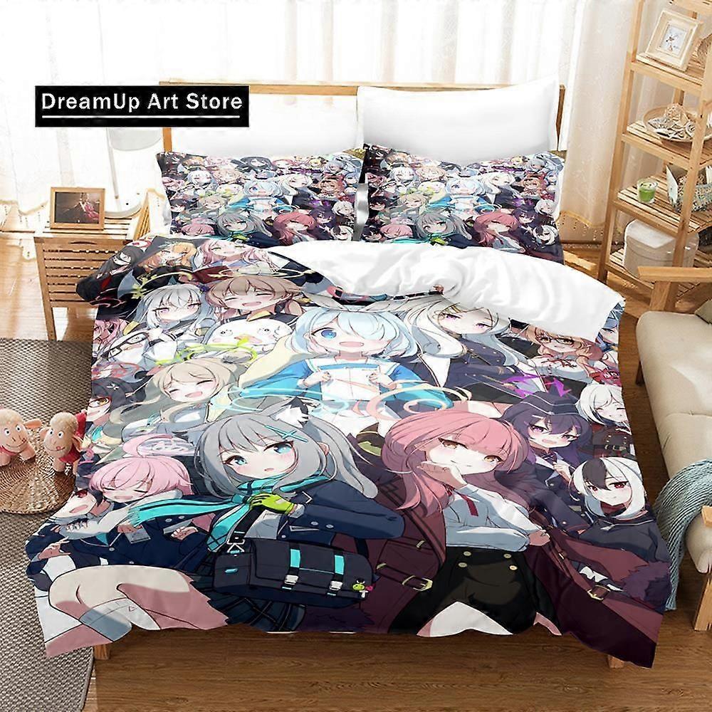 a4127 Lakan Spel Sexiga Flickor Blå ArchiveSängkläder Set Pojkar Flickor Påslakan Örngott Säng Vuxen Sovrum 3-delat sängkläder Set (1 påslakan + 2