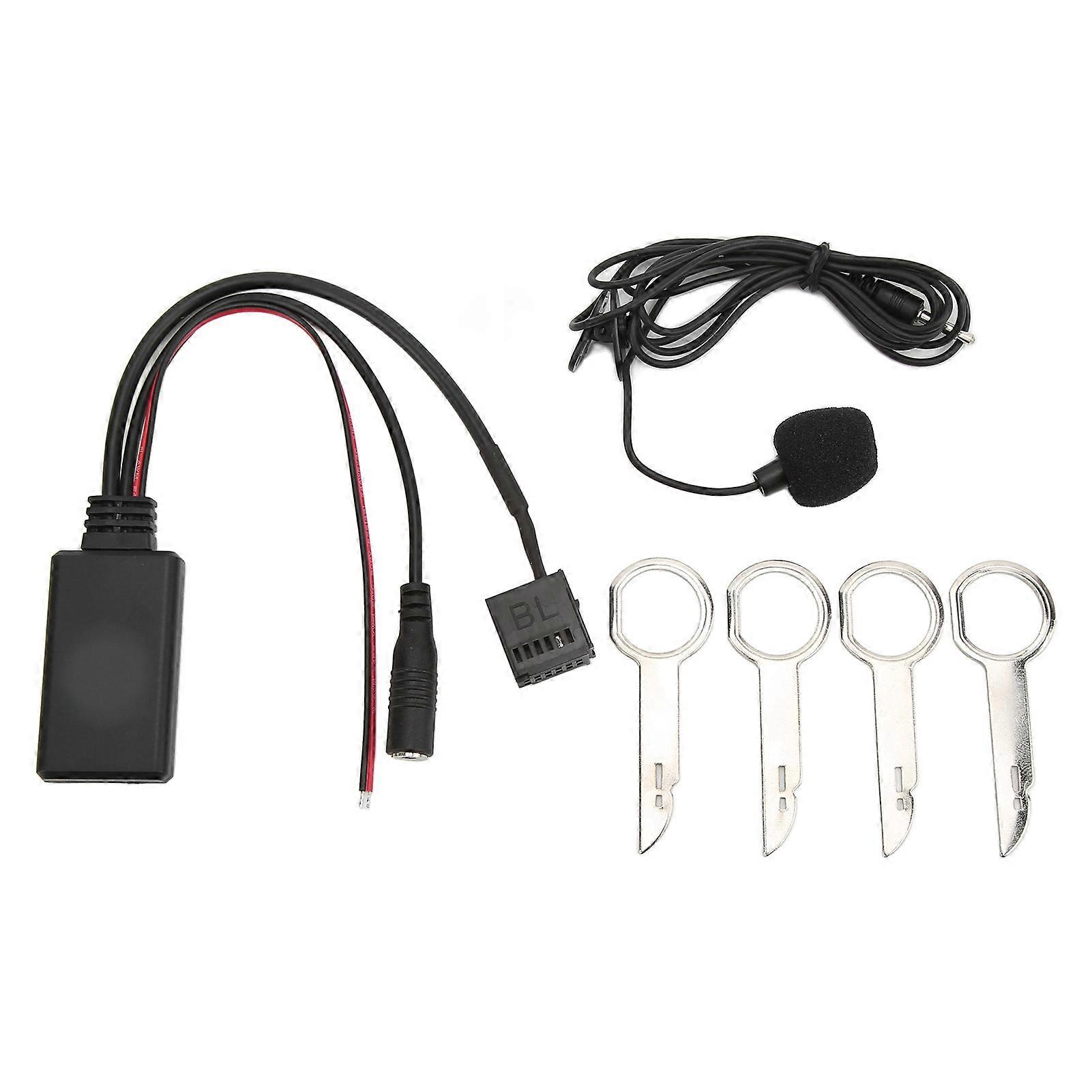 12-poliger Auto-CD-AUX-IN-Wireless-Bluetooth-Adapter mit Freisprechmikrofon Ersatz für Focus ab 2005 6000CD