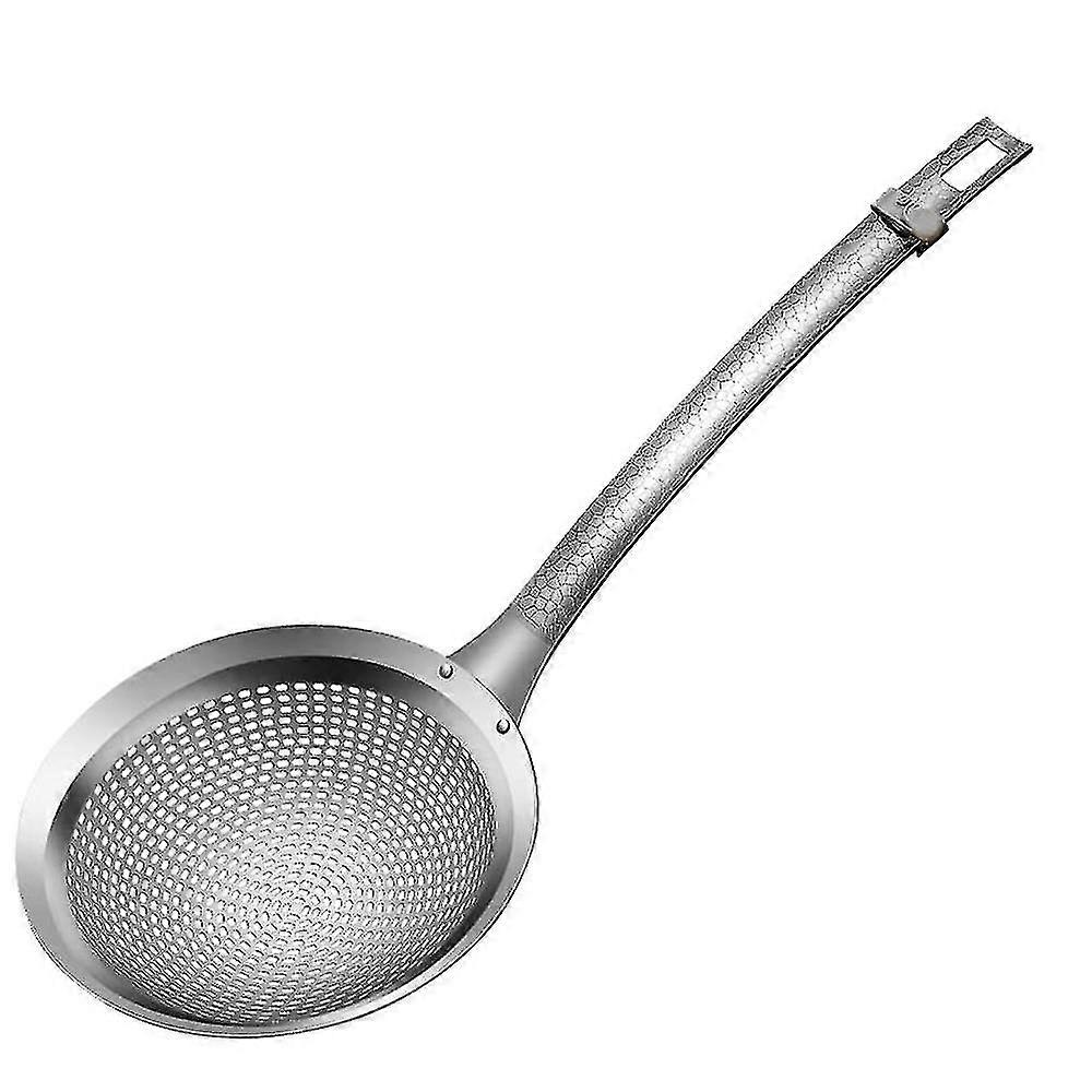 Cooking Compatible Separator Slotted Spoon, Rust-proof Fine Mesh Strainer