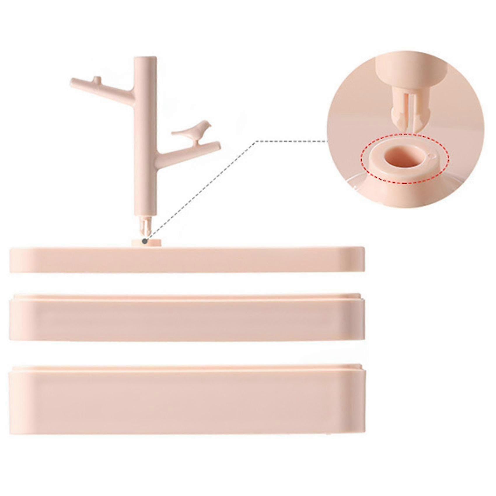 White Multi-layer Jewelry Key Tray Storage Box